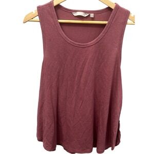 Athleta Breezy Tank Spiced Cabernet Scoop Neck Sleeveless Top Size Large